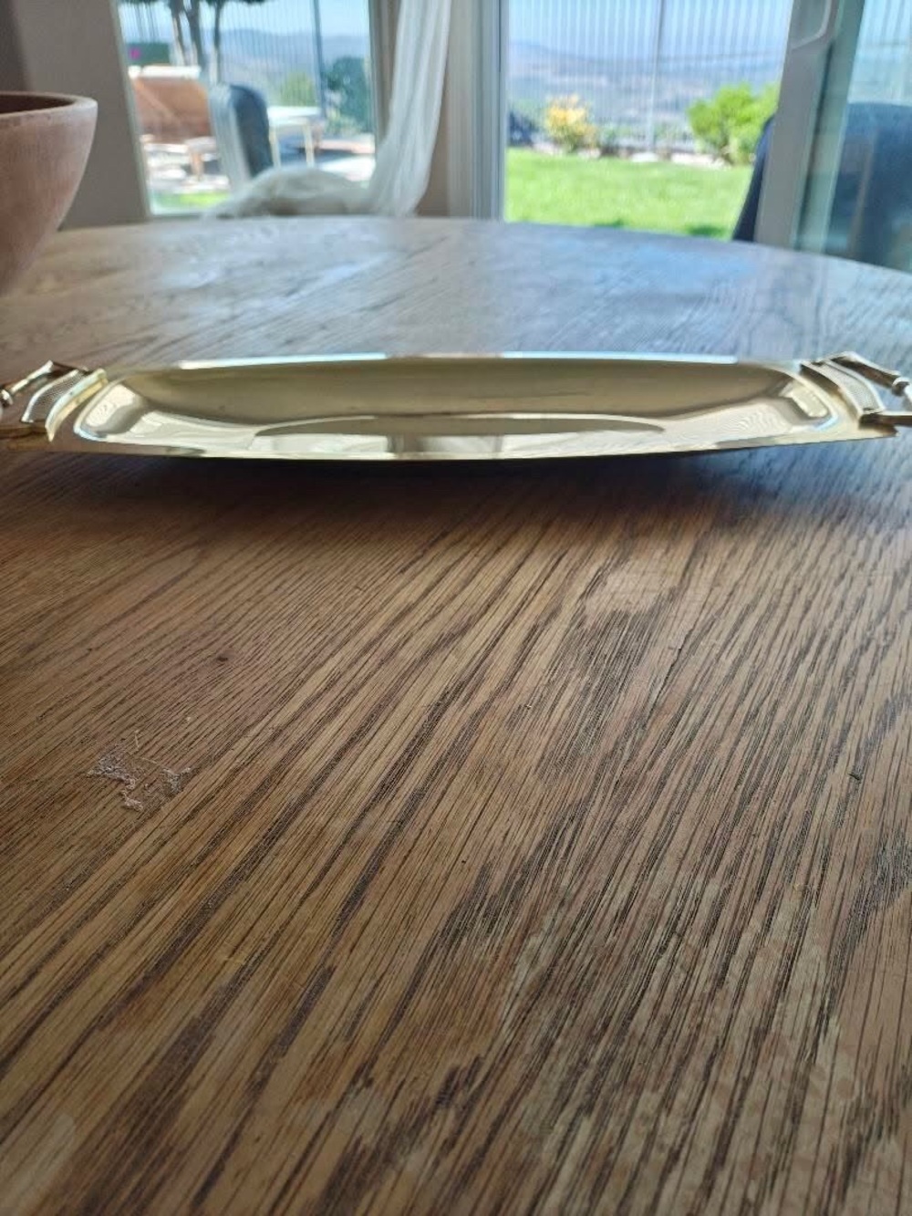 Brass Serving Tray - Gold Decorative Home Accent